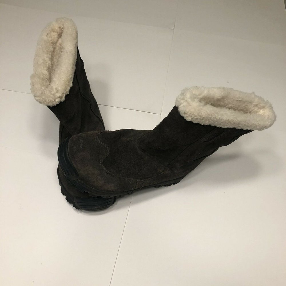 Kamik Womens Brown Snow Boots Size 7, Comfort, Fur Lined, Juniper